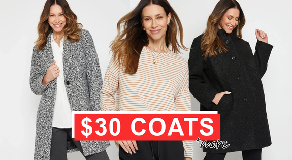 Shop the $30 Coats & More! sale