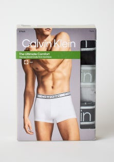 Calvin Klein - Bamboo Comfort Trunk 3Pk - Black/Wolf Grey/Black