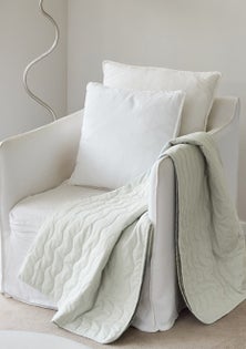 George Collective - Stonewashed Cotton Quilted Throw - Desert Sage