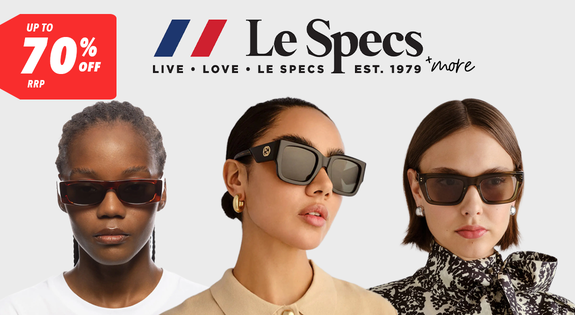Shop the Le Specs + More - Up to 70% off RRP! sale
