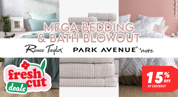 Shop the Mega Bedding & Bath Blowout Renee Taylor, Park Avenue & More sale