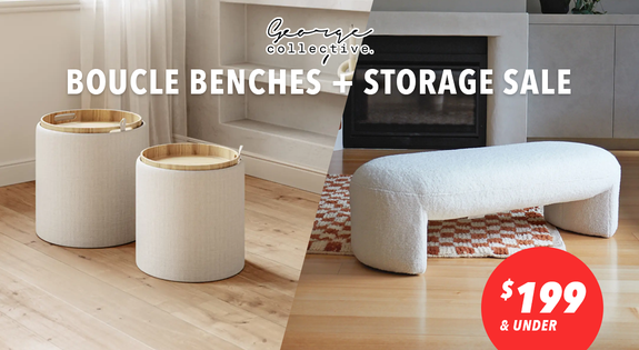 Shop the $199 & Under - Boucle Benches + Storage Sale! sale