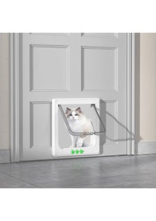 4-Way Locking Pet Door for Cats and Small Dogs