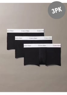 Calvin Klein - Balance Low Rise Trunk 3Pk - Black