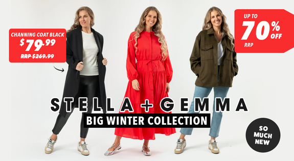 Shop the Stella + Gemma - NEW Winter Collection up to 70% off RRP! sale