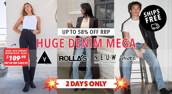 Shop the HUGE Denim MEGA - Up to 58% off RRP! sale
