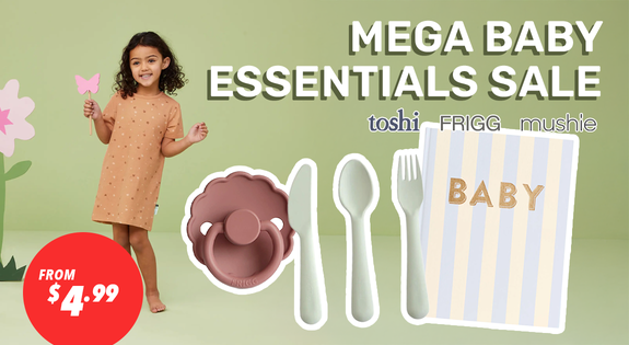 Shop the Mega Baby Essentials Sale - Big Brands from $4.99 sale