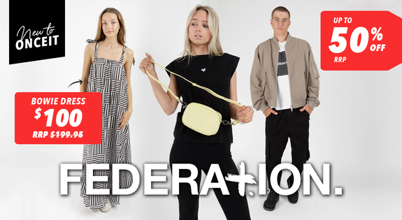 Shop the New to Onceit! Federation - Up to 50% Off RRP sale