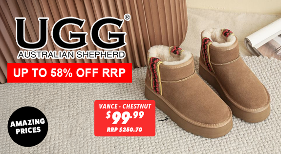 Shop the UGG Australian Shepherd - Amazing Prices - Up to 58% Off RRP sale