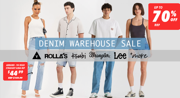Shop the Denim Warehouse Sale — Up to 70% Off RRP! sale