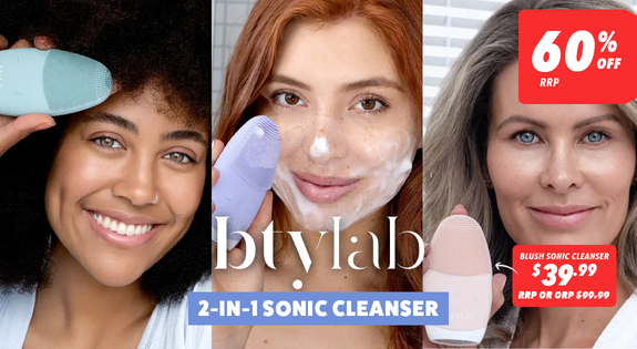 Shop the BTY Lab 2-in-1 Sonic Cleanser - 60% Off RRP sale