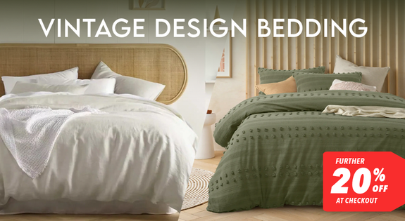 Shop the Vintage Design Bedding - 20% off Ends this Sunday! sale