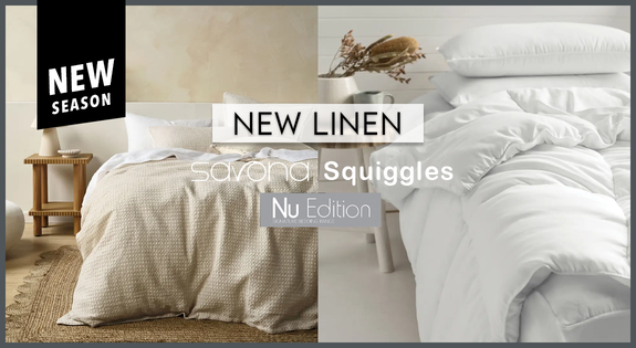 Shop the New Season, New Linen: Featuring Nu Edition, Savona & Squiggles sale