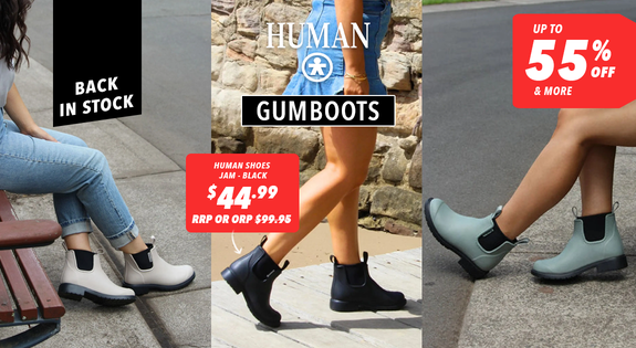 Shop the Human Gumboots NOW IN STOCK sale