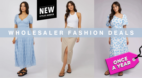 Shop the Wholesaler Fashion Deals – New Styles Just Landed sale