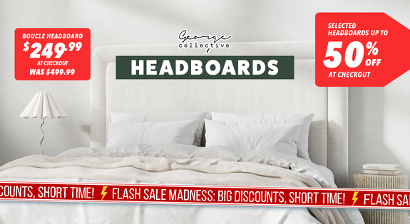 Shop the Selected Headboards Up to 50% off at Checkout - 3 Days only sale