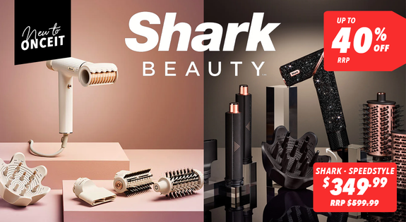 Shop the New to Onceit - Shark Beauty - save up to 40% off RRP sale