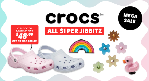 Shop the Crocs Mega Sale + ALL Jibbitz $1 sale