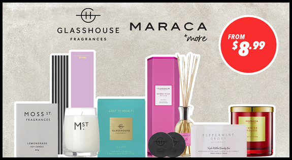 Shop the Glasshouse, Maraca and More! From $8.99 sale