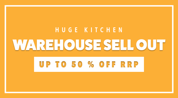 Shop the Huge Kitchen Warehouse Sell out up to 50% off RRP sale