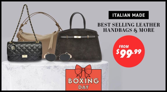 Shop the Italian Made Best Selling Leather Handbags & More - From $99.99 sale