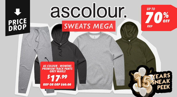 Shop the AS Colour Sweats MEGA- Price Drop - Up to 70% off RRP sale