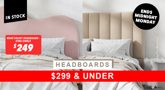 Shop the IN STOCK Headboards - $299 & UNDER! sale