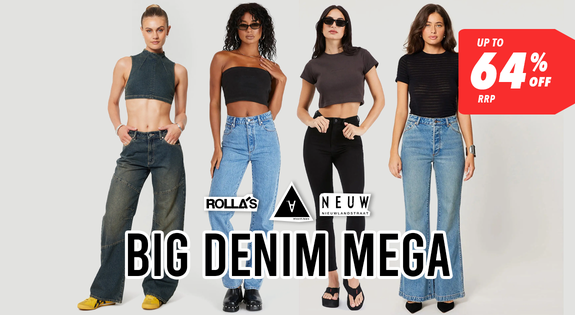 Shop the Huge Denim MEGA - Up to 64% off RRP sale