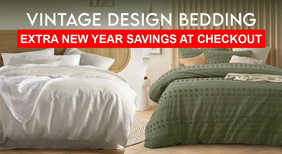 Shop the Vintage Design Bedding - 10% Off at Checkout! sale