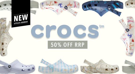 Shop the Crocs New Styles Added! - 50% Off RRP sale