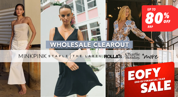 Shop the Fashion Wholesale Clearout - Up to 80% off RRP sale