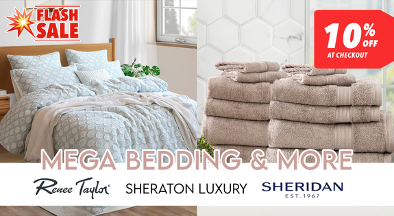 Shop the MEGA Bedding & More Flash Sale - 10% off at Checkout sale