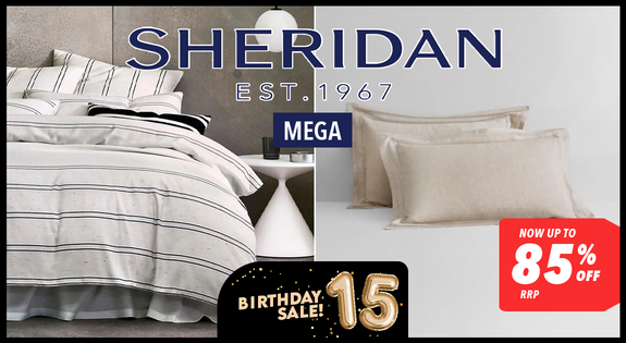 Shop the Sheridan MEGA Now Up to 85% off RRP! sale