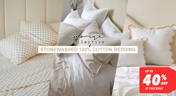 Shop the Stonewashed 100% Cotton Bedding - up to 40% off at Checkout sale