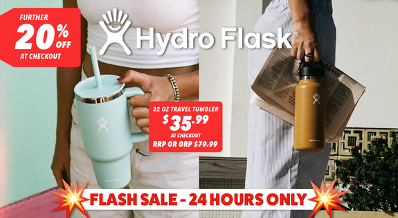Shop the Hydro Flask - Further 20% Off at Checkout - 1 Day Only sale