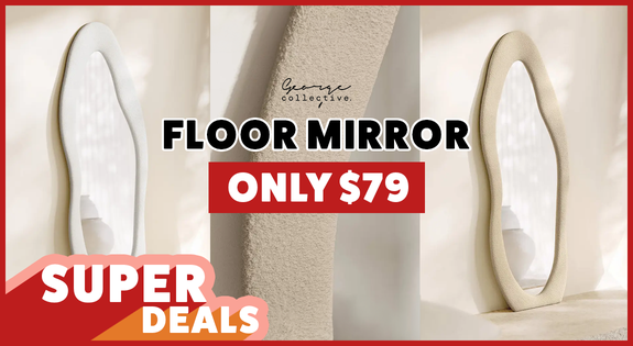 Shop the Superdeal - Floor Mirror Only $79 sale